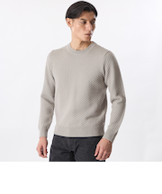 ハニーネストクルーネックニット