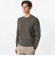 ハニーネストクルーネックニット