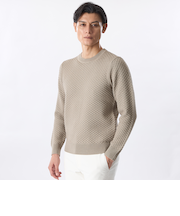 ハニーネストクルーネックニット