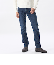 カモフラ裏起毛デニムパンツ