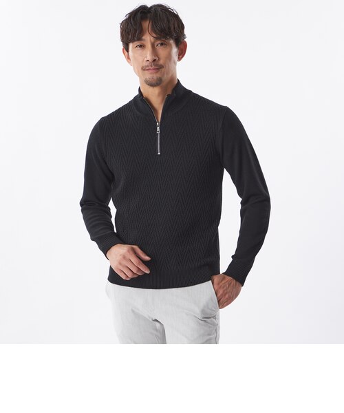 【WEB&一部店舗限定】ハーフジップニット｜エポカ ウォモの通販｜&mall（アンドモール）三井ショッピングパーク公式通販