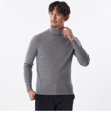 【WEB&一部店舗限定】ソフトウールタートルネックニット