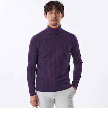 【WEB&一部店舗限定】ソフトウールタートルネックニット