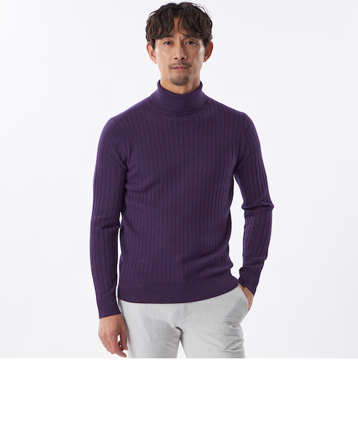 【WEB&一部店舗限定】ソフトウールタートルネックニット
