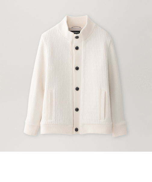 ソフトウールニットブルゾン