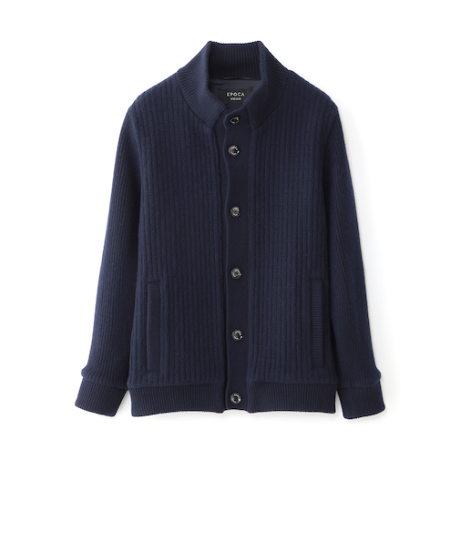 ソフトウールニットブルゾン