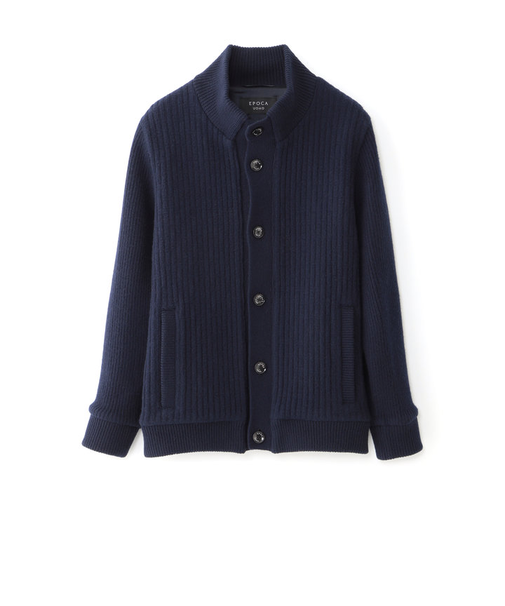 ソフトウールニットブルゾン