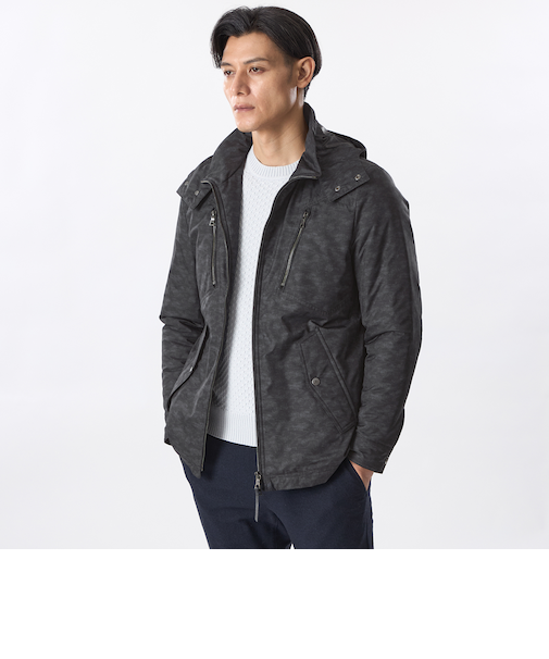 光電子(R)中綿ラインカモフラブルゾン