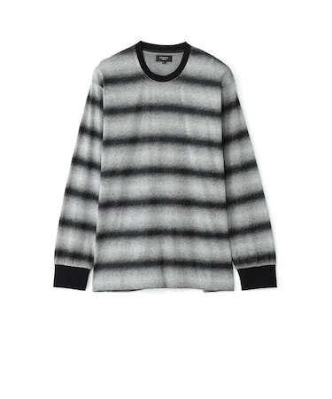 【リラックスウェア】ボーダークルーネックカットソー