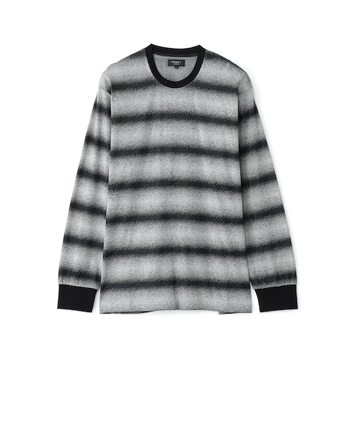 【リラックスウェア】ボーダークルーネックカットソー