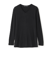 長袖Vネックシャツ