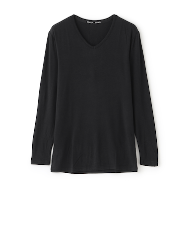 長袖Vネックシャツ