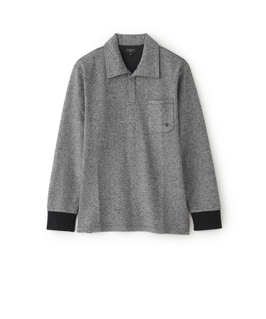 【リラックスウェア】衿付長袖カットソー