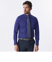 ブライトポリエステルロングスリーブシャツ