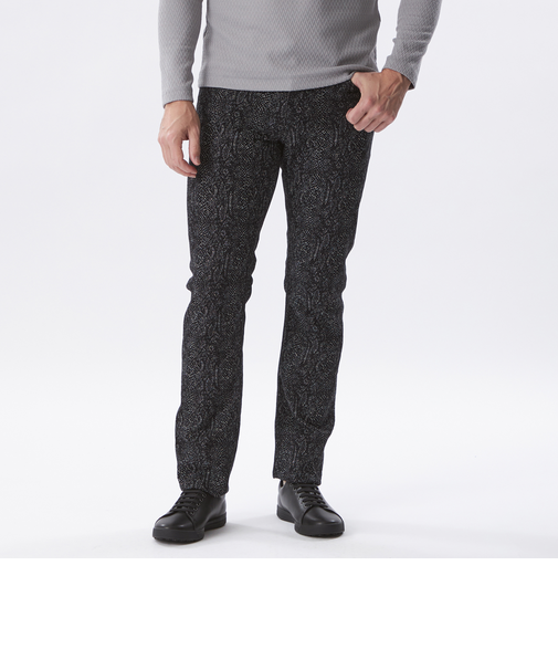 パイソンジャカードデニムパンツ