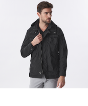 高密度ポリエステルツイルブルゾン