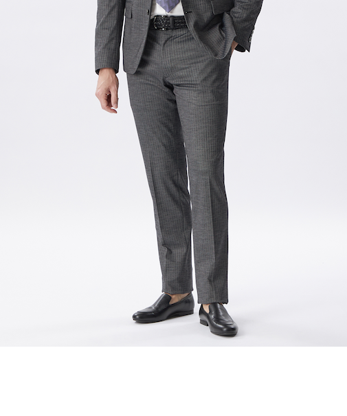 【セットアップ対応】ヘリンボーンジャージースラックス