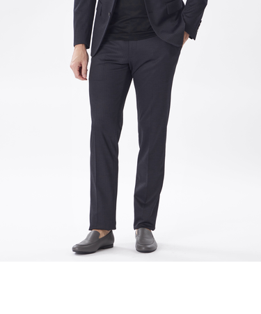 【セットアップ対応】ヘリンボーンジャージースラックス