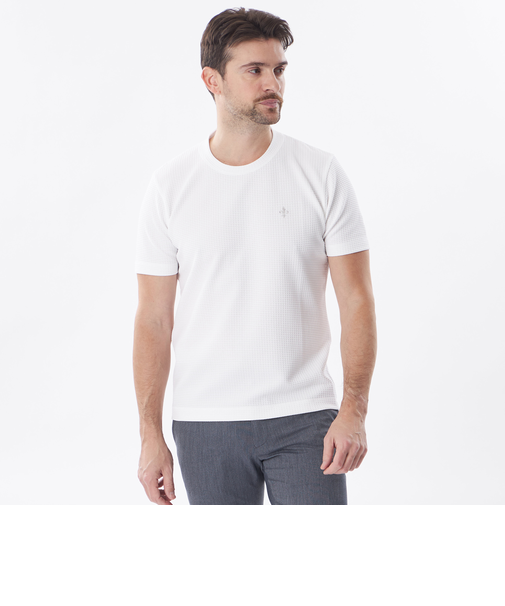 【セットアップ対応】ウェーブワッフルカットソー