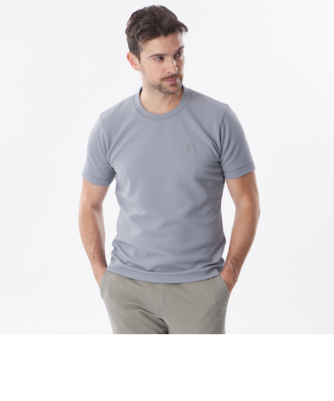 【セットアップ対応】ウェーブワッフルカットソー