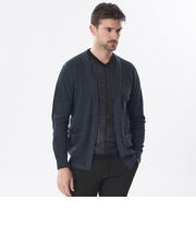 着流しリネンカーディガン