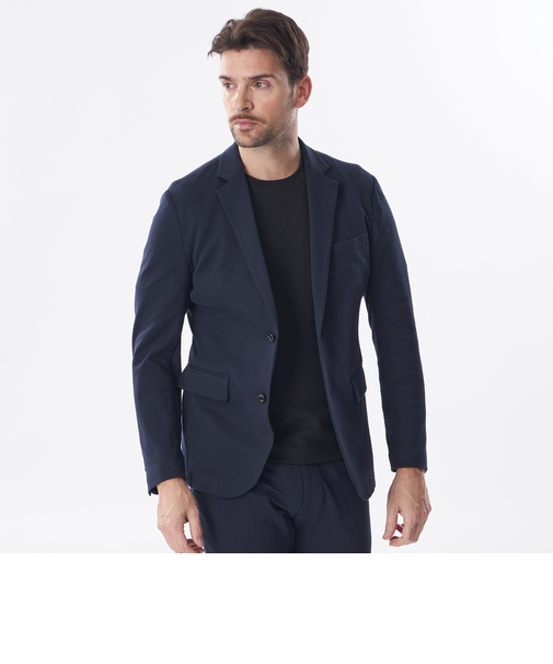 【セットアップ対応】変形ヘリンボーンジャージージャケット