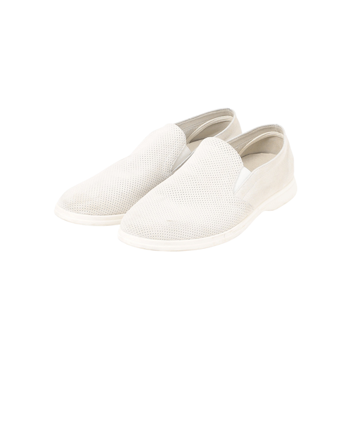 パンチングスエードスリッポン