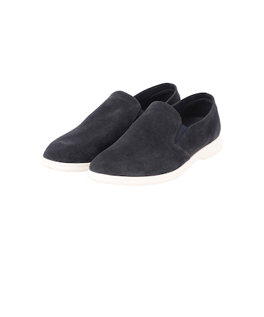 パンチングスエードスリッポン