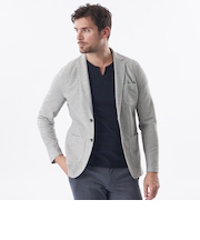 メッシュジャージーカットソージャケット