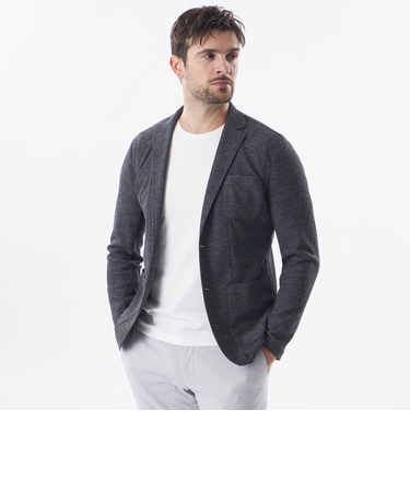 メッシュジャージーカットソージャケット