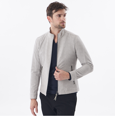 デジタルツイードプリントサッカーブルゾン