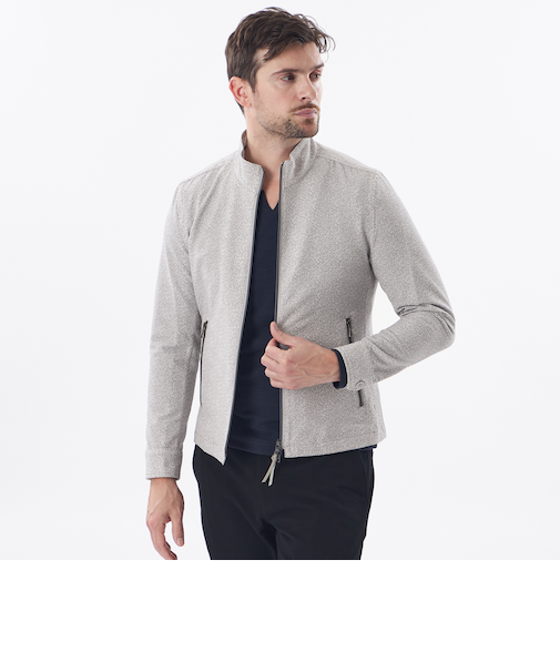 デジタルツイードプリントサッカーブルゾン