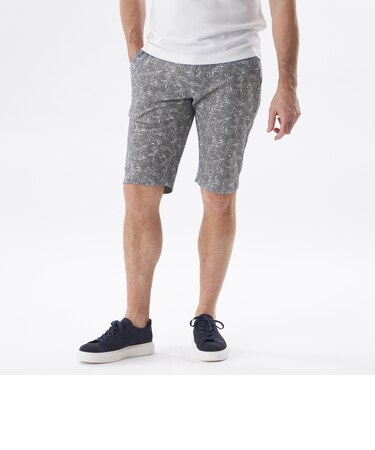 【PRIMA COLLECTION】リーフにじみプリントショートパンツ