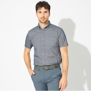 ブライトポリエステルシャツショートスリーブシャツ