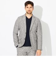 【PRIMA COLLECTION】【セットアップ対応】スライバーニットコットンウールジャケット