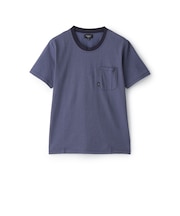 凹凸ジャカードクルーネックTシャツ