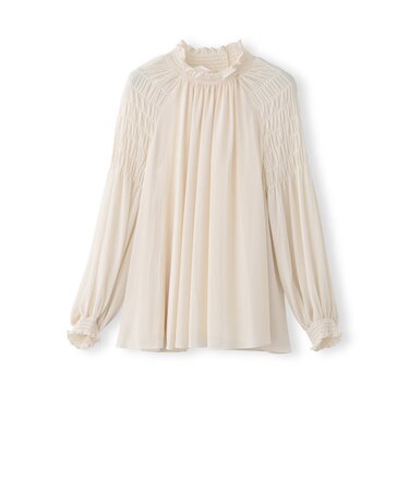【SEE BY CHLOE】ギャザーシフォンブラウス