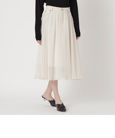 トランスペアレントコンビ　フレアスカート