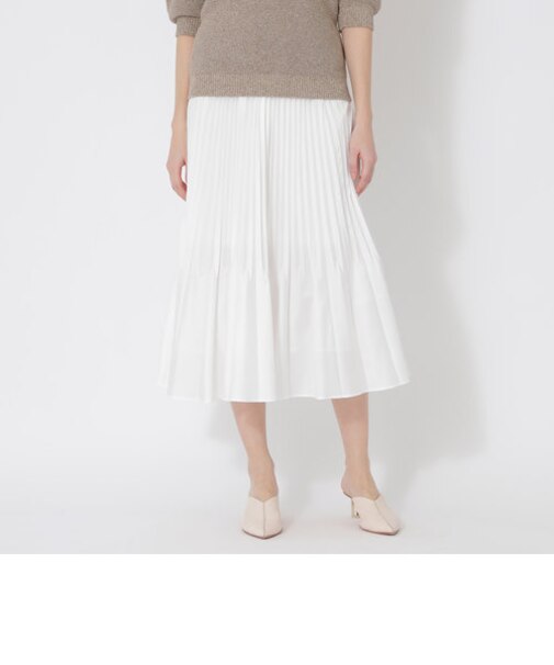 【EPOCA STORIA】ライトタフタ　プリーツスカート《WEB＆EPOCA THE SHOP店舗限定》