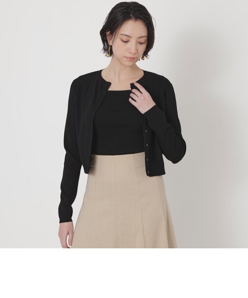 キュプラベーシック　ニットカーディガン