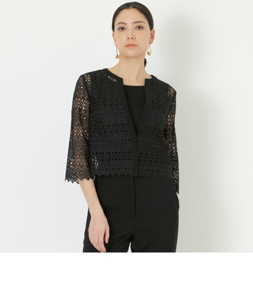 ジオメトリックケミカルレース　ライトジャケット