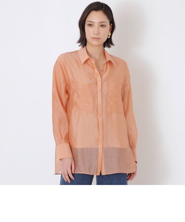 ナイロンシルク　シアーシャツ