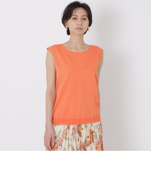 レーヨンナイロンストレッチ レイヤードニット｜エポカの通販｜&mall