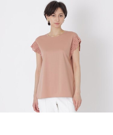 レースコンビジャージー　カットソー