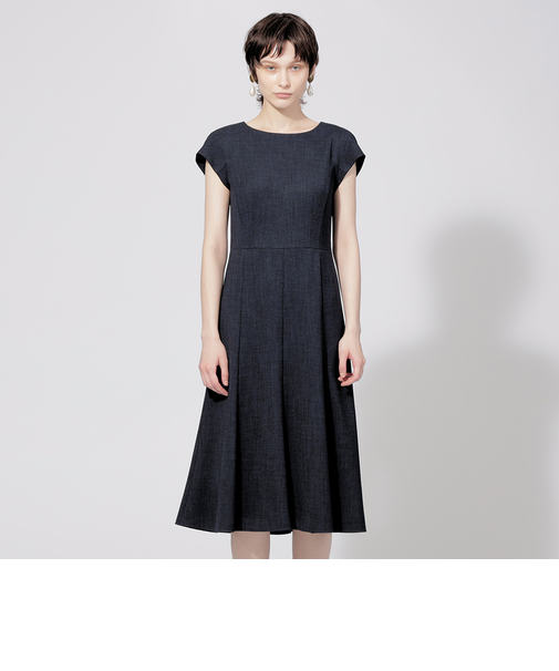 オックスストレッチ フレアドレス