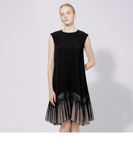 トリアセクロス　プリーツコンビドレス