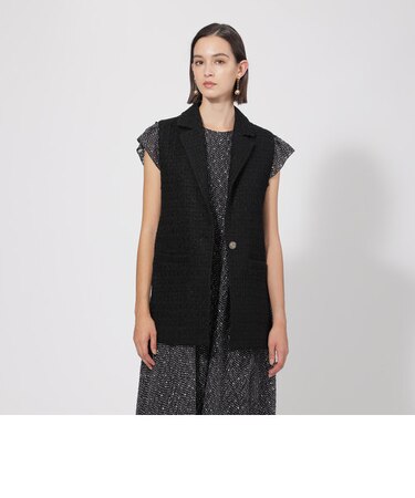 【EPOCA STORIA】リングファンシーツィード ジレ《WEB&EPOCA THE SHOP店舗限定》