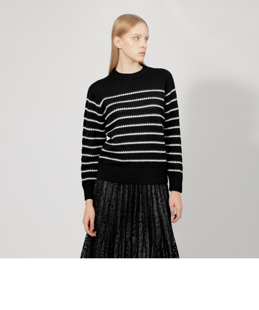 【La maglia】ローゲージボーダーニット