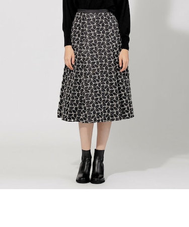 【EPOCA STORIA】エンブロイダリーフラワーフレアスカート《WEB&EPOCA THE SHOP店舗限定》