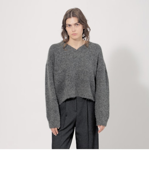 アルパカブレンドニットプルオーバー